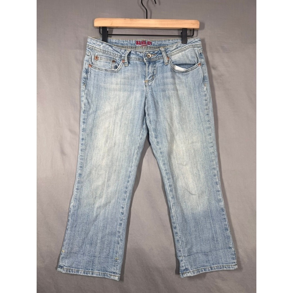 Zana-Di Jeans Womens 7 Light Wash Denim Stretch Bootcut Crop Y2K